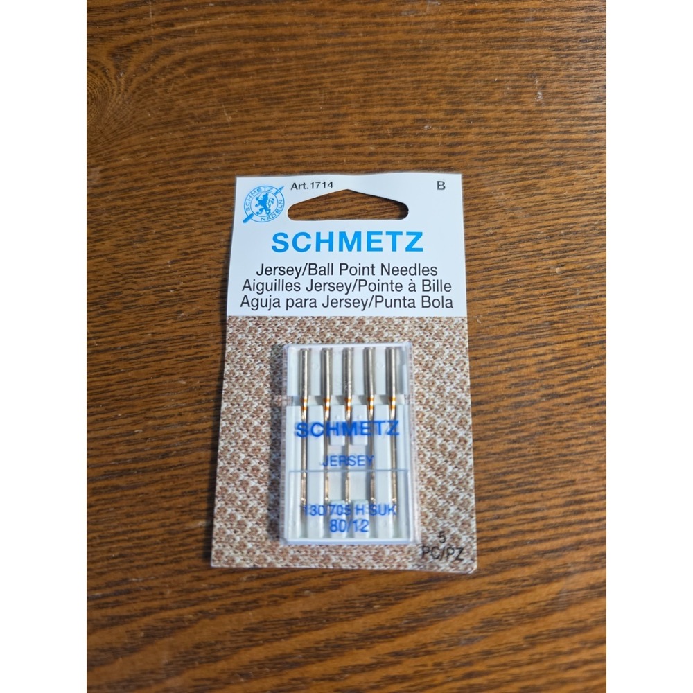 Jersey Ball Point Machine‎ Needles Size 12/80 5/Pkg